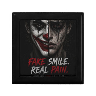 Smiling Through Pain Sad Reality matchbox Gift Box