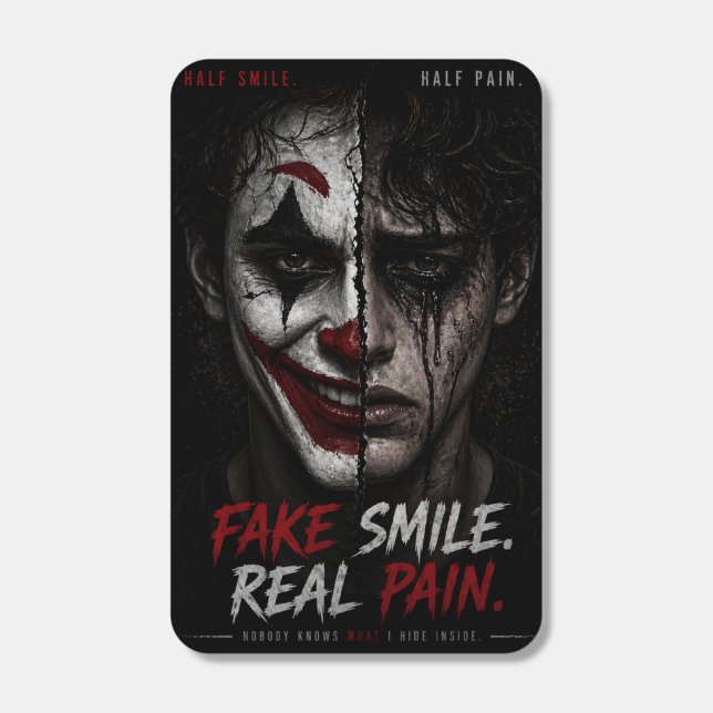 Smiling Through Pain Sad Reality matchbox Matchboxes (Front)