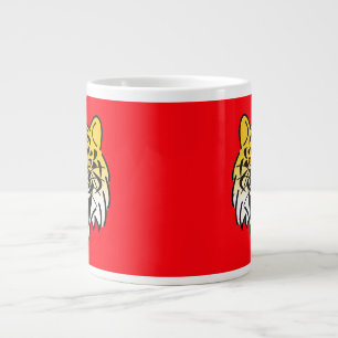 Smiling Tiger Face Artwork-21876 Giant Coffee Mug