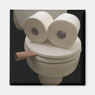Smiling Toilet Face Magnet