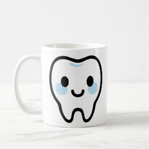 Smiling Tooth Character – Cute & Clean Illustratio Coffee Mug