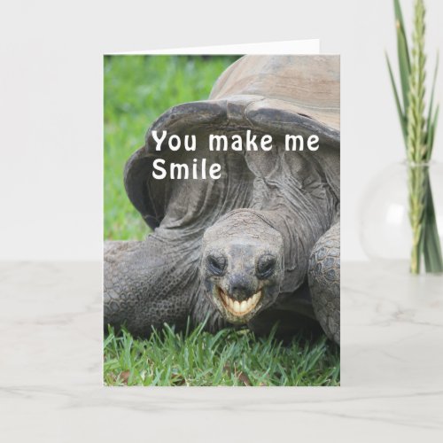 Smiling Tortoise Thinking of you card