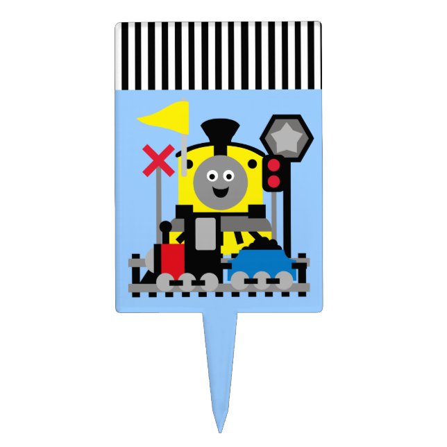 Smiling Train Cake Topper (Front)