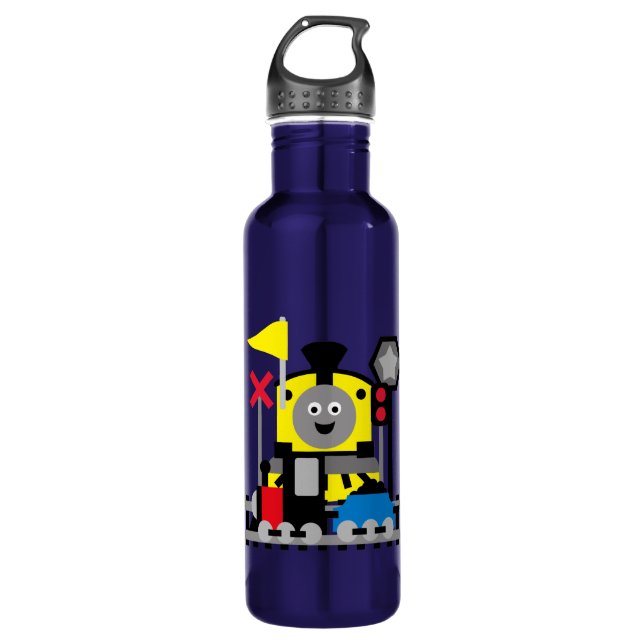 Smiling Train Water Bottle (Front)