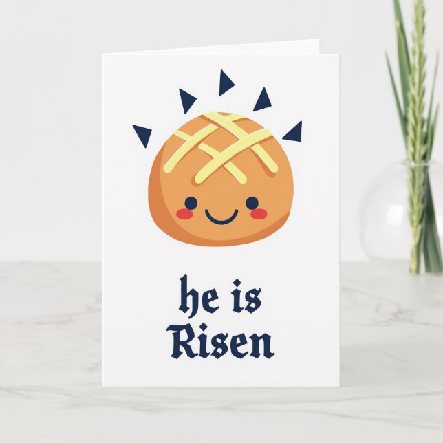 Smiling Treat He Is Risen Card (Front)