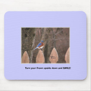 Smiling tree mouse pad