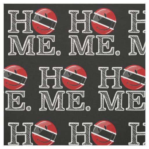 Smiling Trinidadian Flag House Warmer Fabric