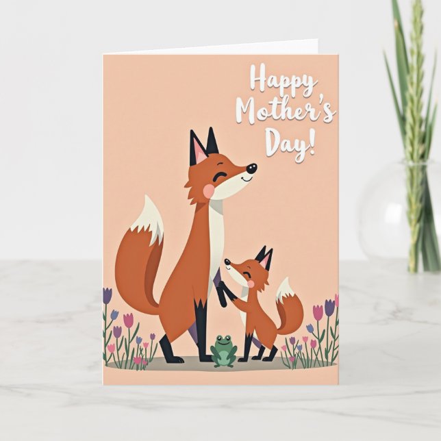 Smiling Tulip Mothers Day Card (Front)