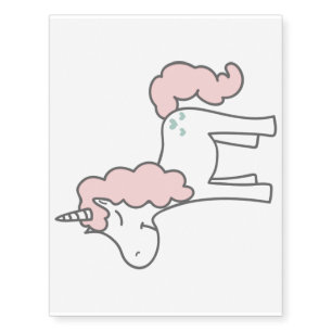 SMILING UNICORN TEMPORARY TATTOO