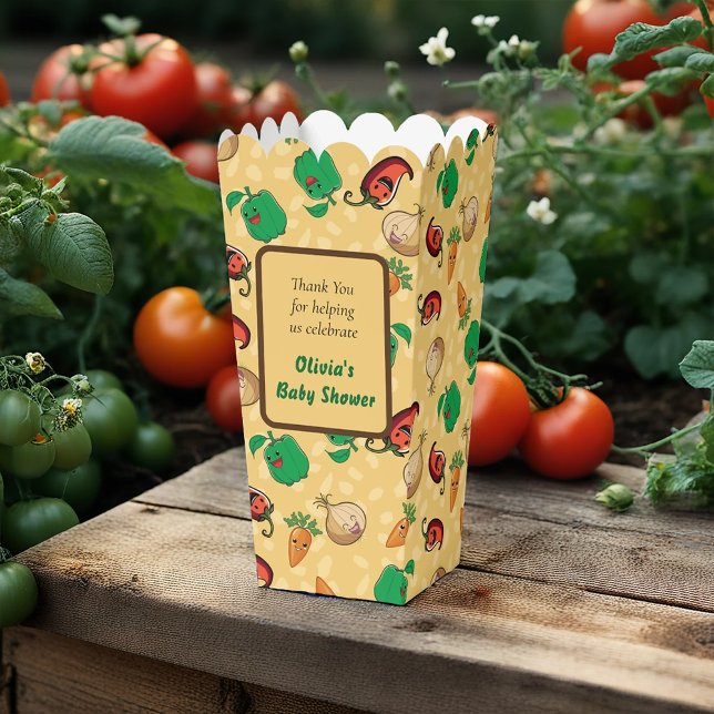 Smiling Veggies Baby Shower Favor Boxes (Creator Uploaded)