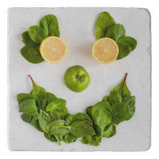Smiling Veggies Housewarming Gift Kitchen Decor Trivet