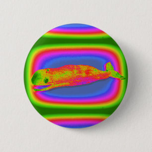 smiling whale button