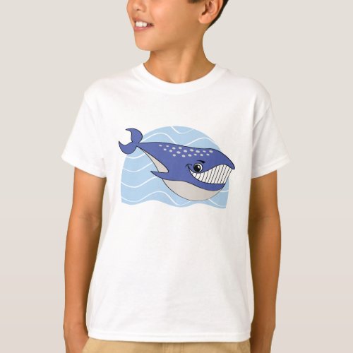 Smiling Whale Kids T_Shirt