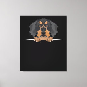 Smiling Wire-Haired Dachshund Canvas Print