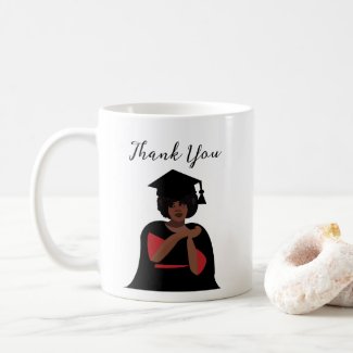 Smiling Woman Black and White Graduation 