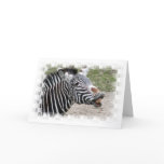 Smiling Zebra Greeting Card