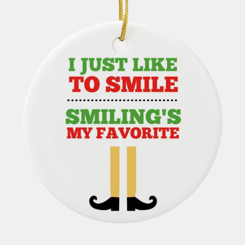 Smilings My Favorite_ Elf Ornament