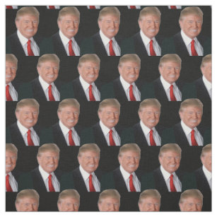 Smilling Photo President Donald Trump Fabric