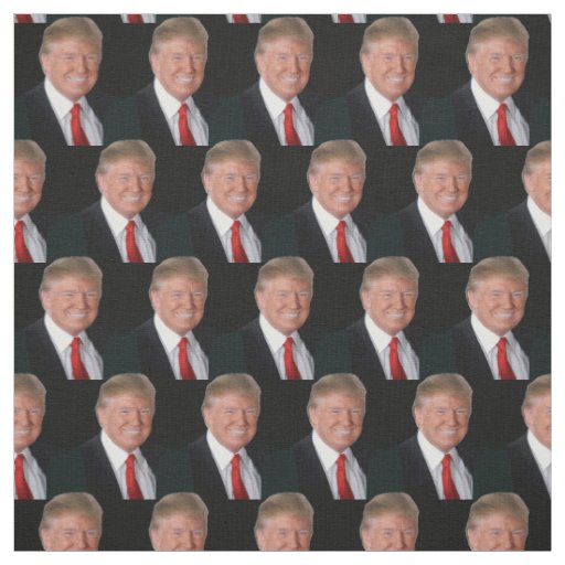 Smilling Photo President Donald Trump Fabric