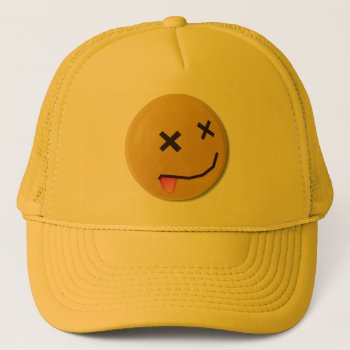 Smily Trucker Hat by auraclover at Zazzle