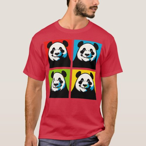 Smirk Panda Funny Panda Art T_Shirt
