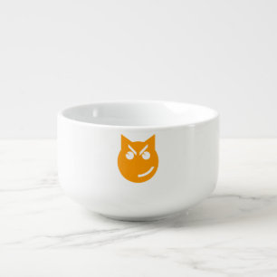 Smirking Emoji Cat Soup Mug