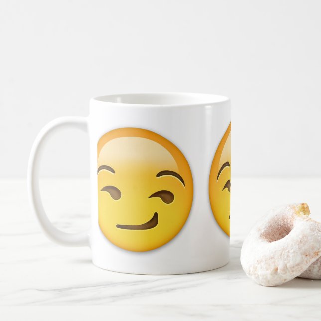 Smirking Face Emoji Coffee Mug | Zazzle