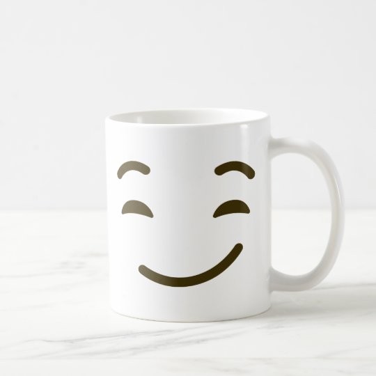 Smirking Face Smirk Emoji Cute Emoticon Funny face Coffee Mug | Zazzle.com