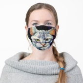 Smirky Cat face mask (Worn)