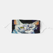 Smirky Cat face mask (Front, Folded)