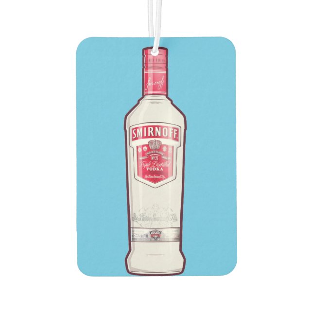 Smirnoff vodka bottle air freshener (Back)