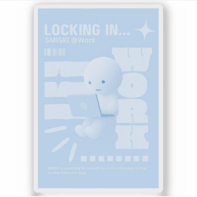 Smiski Poster Sticker (Front)