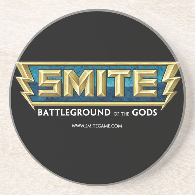 SMITE Logo Battleground of the Gods Drink Coaster (Front)