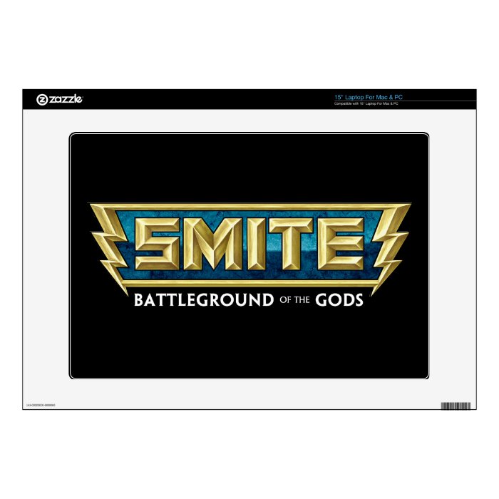 SMITE Logo Battleground of the Gods Decal For 15" Laptop