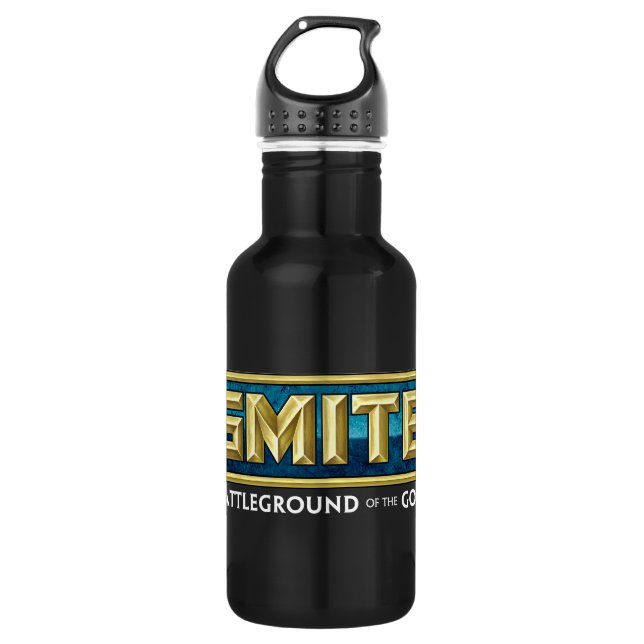 SMITE Logo Battleground of the Gods Stainless Steel Water Bottle (Front)