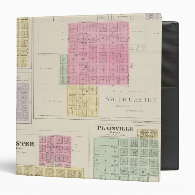 Smith Centre, Gould City, Motor, Webster, Kansas Binder (Front/Inside)