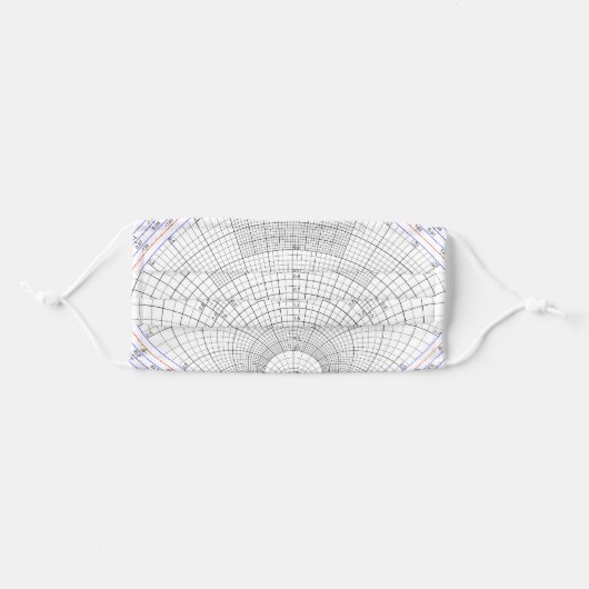 Smith Chart Adult Cloth Face Mask (Front, Folded)