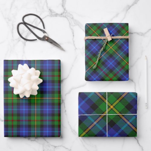 Smith Clan Family Tartan Plaid Pattern Wrapping Paper Sheets