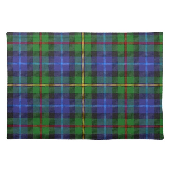 Smith Clan Scottish Tartan Plaid Pattern Cloth Placemat (Front)