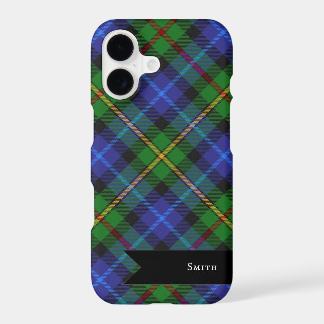 Smith Clan Scottish Tartan Plaid Pattern iPhone Case (Back)
