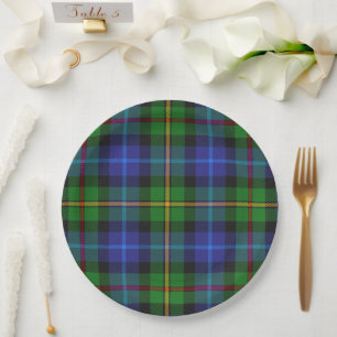 Smith Clan Scottish Tartan Plaid Pattern Paper Plates