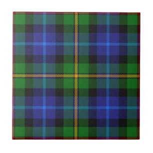 Smith Clan Tartan Plaid Pattern Ceramic Tile