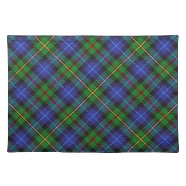 Smith Clan Tartan Plaid Pattern Cloth Placemat (Front)