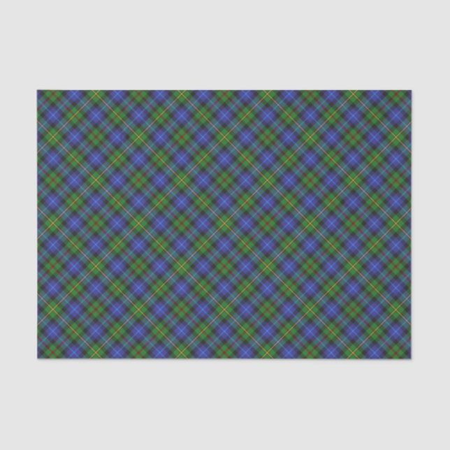 Smith Clan Tartan Plaid Pattern Tissue Paper (Front)