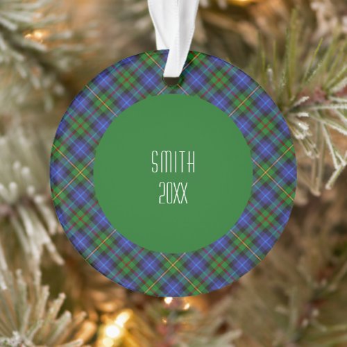 Smith Clan Tartan Scottish Plaid Ornament