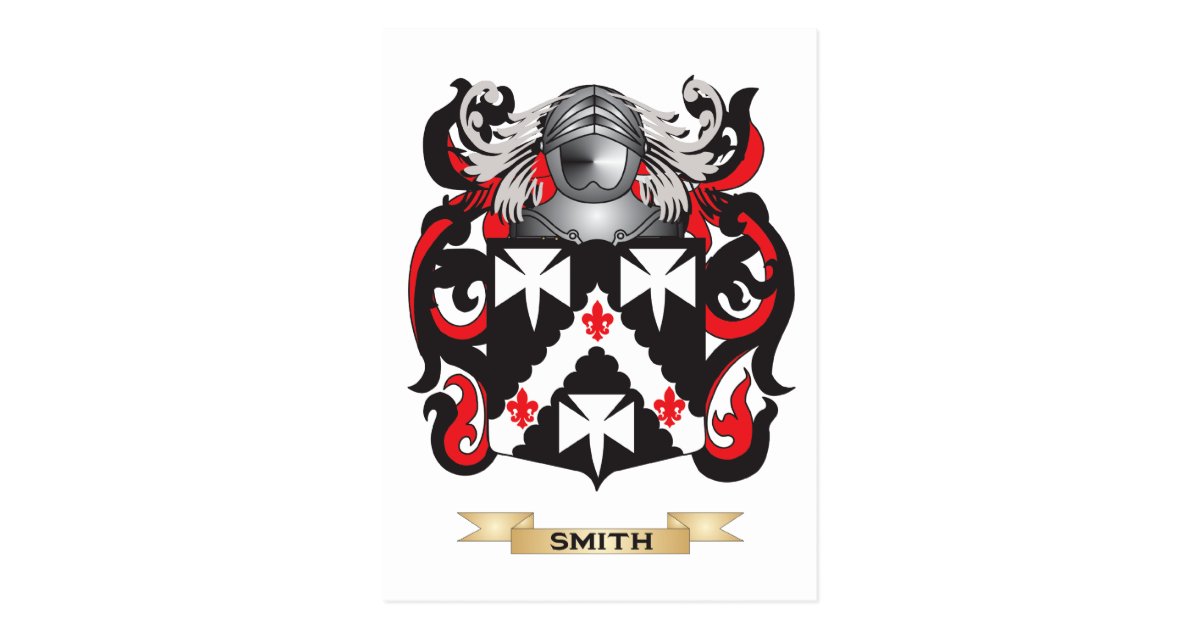 Smith Coat of Arms (Family Crest) Postcard Smith Coat of Arms (Family Crest) Postcard