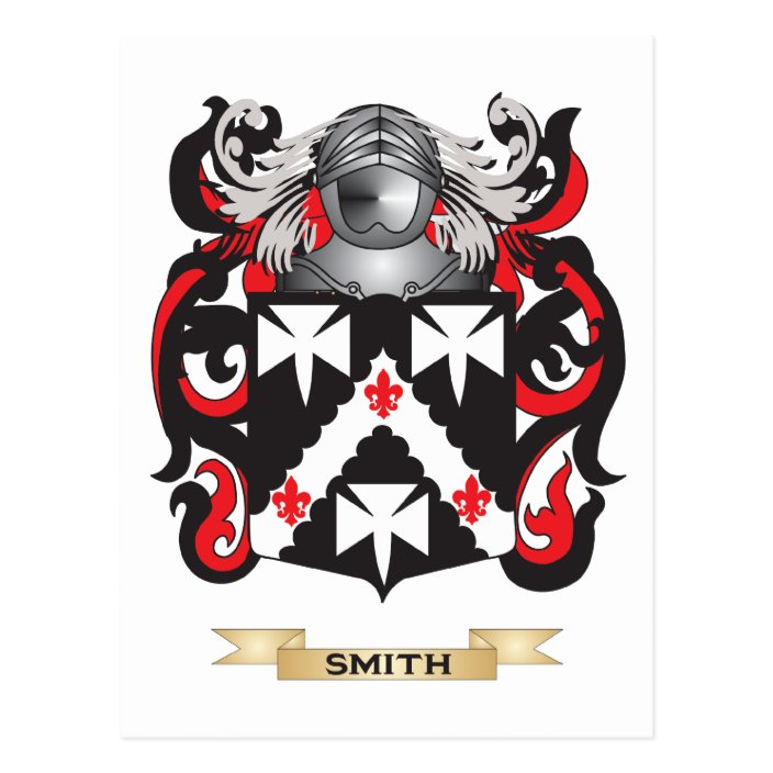 Smith Coat of Arms (Family Crest) Postcard