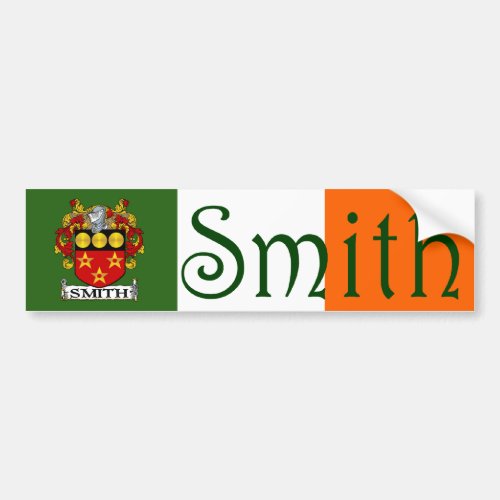 Smith Coat of Arms Flag Bumper Sticker