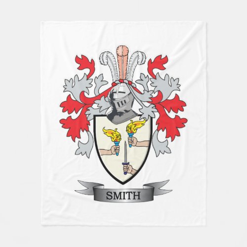 Smith Coat of Arms Fleece Blanket