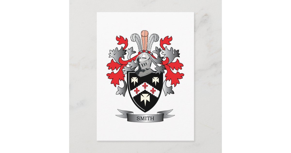 Smith Coat of Arms Postcard Zazzle
